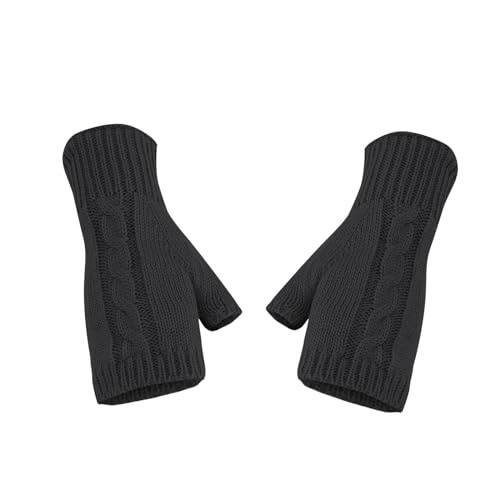 Sobzia Gym-Handschuhe-Damen, Strickhandschuhe Damen Thermo Rheuma Handschuhe Sport Fingerless Gloves Fleece Handschuhe Fingerlos Warme Thermo Arthritis Handschuhe Laufhandschuhe von Sobzia