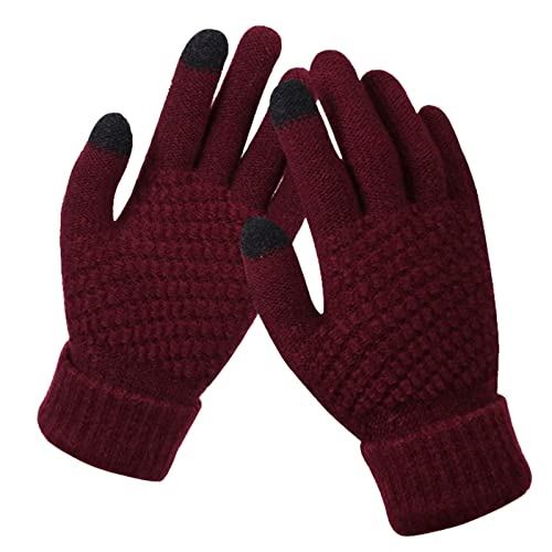 Sobzia Gym-Handschuhe-Damen, Thermohandschuhe Winter Damen Fleece Kompressionshandschuhe Thermo Thermo Handschuhe Sport Gaming Handschuhe Dünne Thermo Arthritis Handschuhe Wollhandschuhe von Sobzia