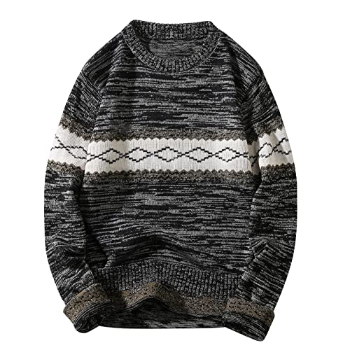 Troyer Wolle, Troyer Herren Baumwolle Warme, Strickpullover Winterpullover Outdoor Norweger Pullover Weihnachtspullover Arbeitspullover Langarm Pullover & Strickjacken Herrenpullover Langarm von Sobzia