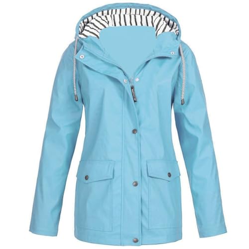 Windbreaker Herren Winter, Regenjacke Damen Regenmantel Windbreaker Dünne Fahrrad Übergangsjacke Regenjacken Windjacke Jacke Outdoorjacke Regenjacke Leicht Wasserdicht Atmungsaktiv von Sobzia