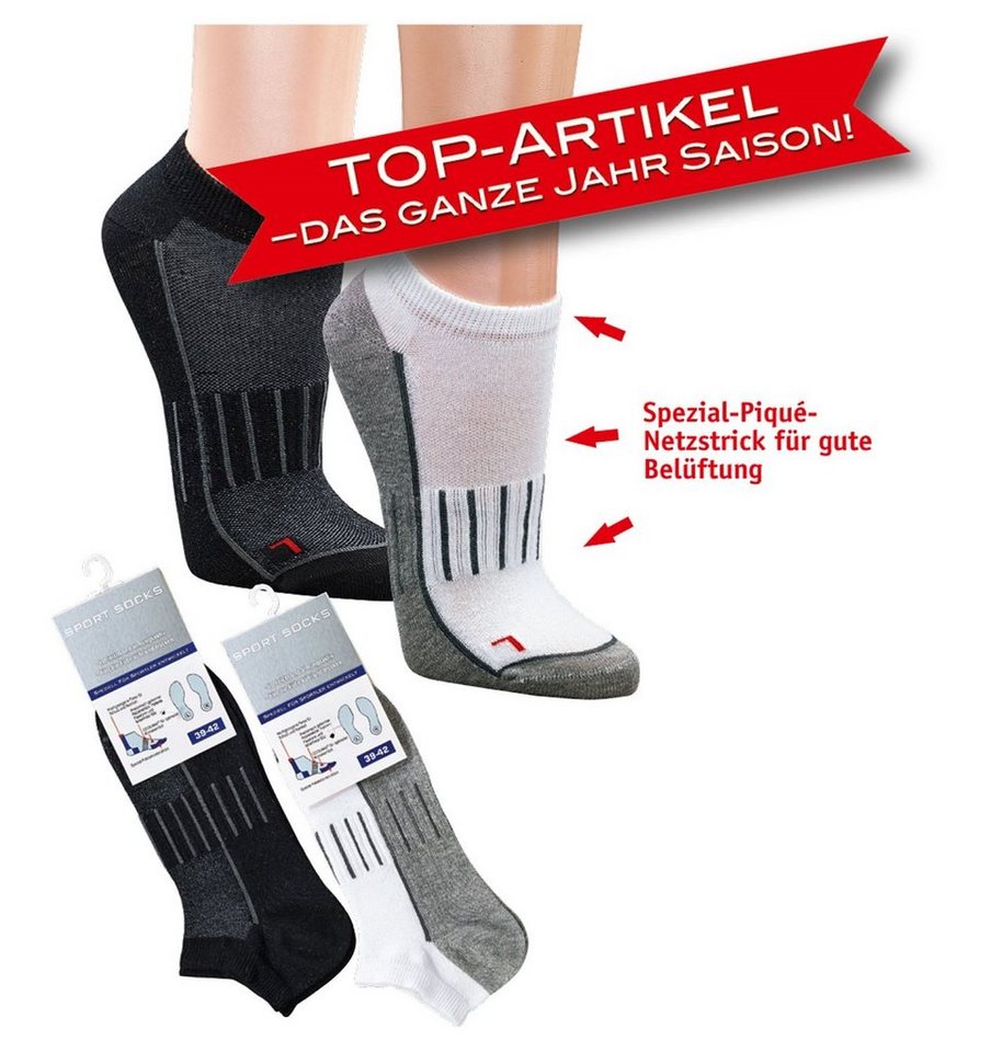 Socks 4 Fun Sportsocken Sneaker Sport Socks Wandersocken 3er Bündel (3-Paar, 3 Paar) von Socks 4 Fun
