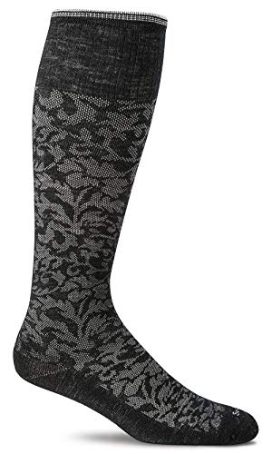 Sockwell Damast-Kompressionssocken, mittelgroß, abgestuft, Größe S/M, Schwarz Sockwell Damast-Kompressionssocken, mittelgroß, abgestuft, Größe S/M, Schwarz von Sockwell