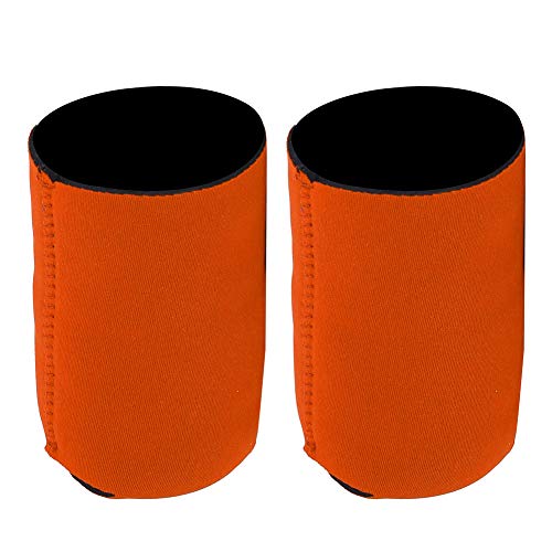 Socobeta 2 Isolierte Neopren-Wasserflaschenhüllen für den Außenbereich, wasserdichte Flaschenhüllen für Camping, Reisen und den Täglichen Gebrauch (Orange) von Socobeta