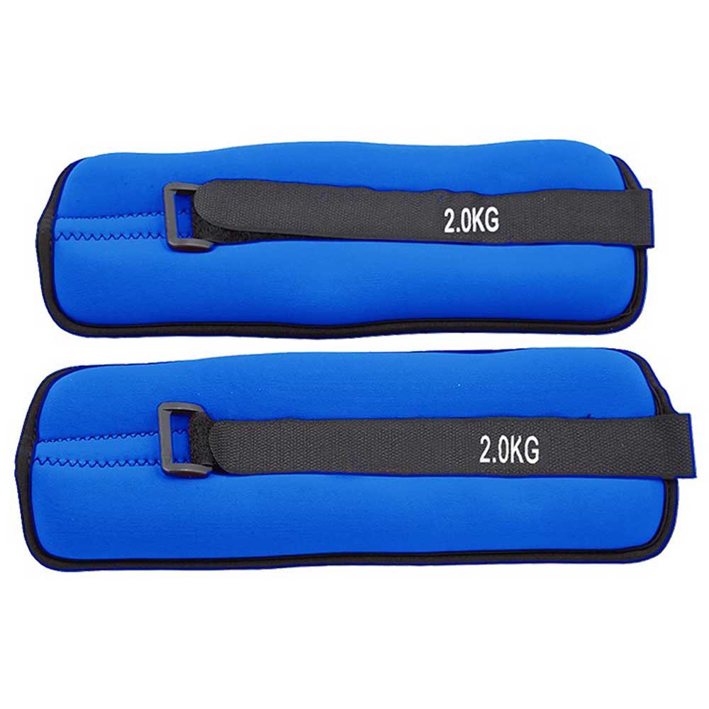 Softee Adjustable Ankle/wrist Weight Set 2kg Ballast Blau 2 kg Softee Adjustable Ankle/wrist Weight Set 2kg Ballast Blau 2 kg von Softee