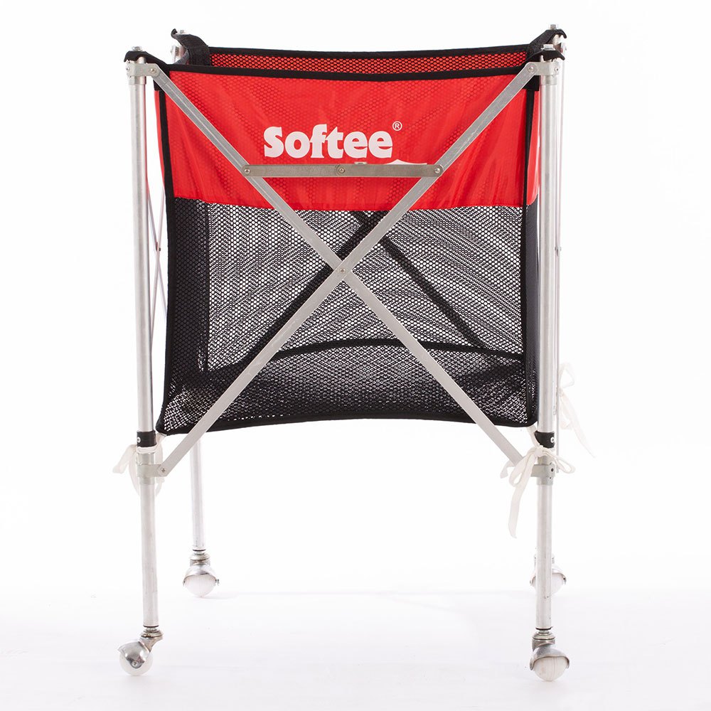 Softee Aluminium + Net Folding Ball Cart Rot 89x58.5x58.5 cm Softee Aluminium + Net Folding Ball Cart Rot 89x58.5x58.5 cm von Softee