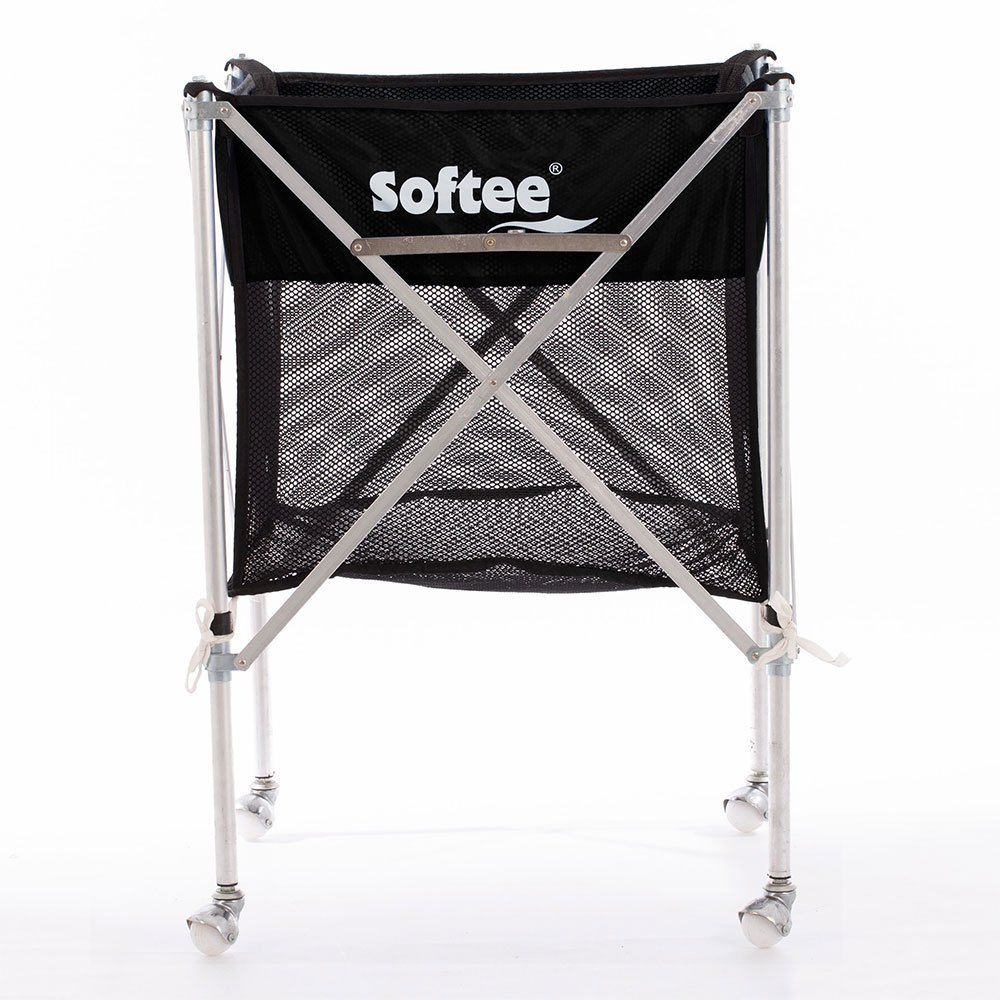 Softee Aluminium + Net Folding Ball Cart Schwarz 89x58.5x58.5 cm von Softee