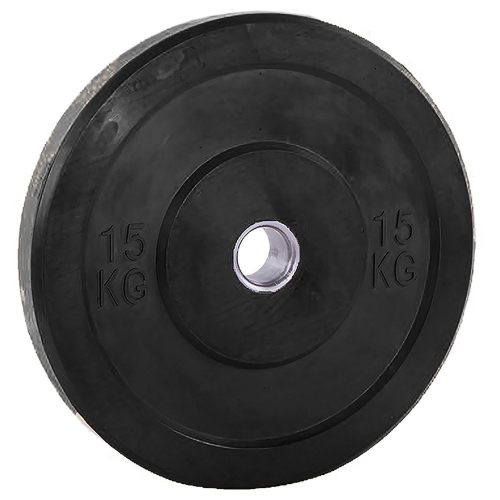 Softee Bumper Plate 15kg Schwarz 15 kg von Softee