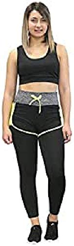 Softee Damen Trousers, Black/Yellow, S von Softee Equipment