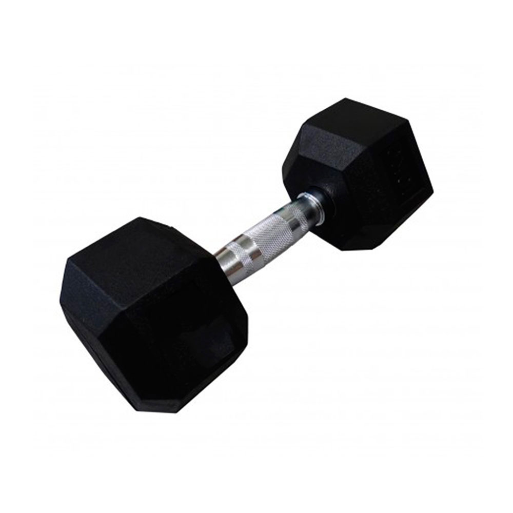 Softee Hex Dumbbell 17.5kg Silber Softee Hex Dumbbell 17.5kg Silber von Softee