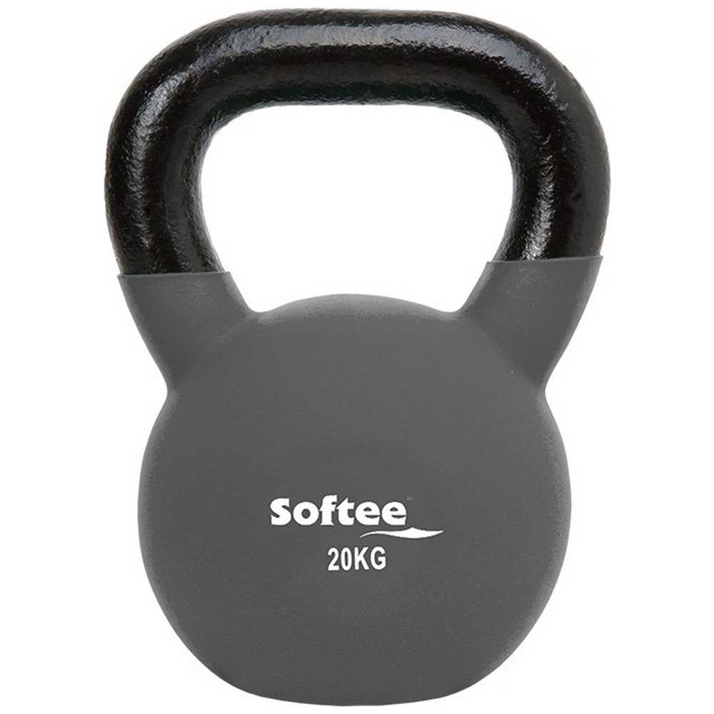Softee Neoprene 20kg Kettlebell Schwarz,Grau 20 kg Softee Neoprene 20kg Kettlebell Schwarz,Grau 20 kg von Softee