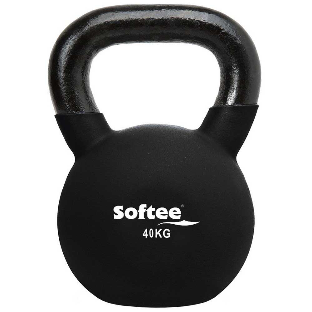 Softee Neoprene Kettlebell 40kg Schwarz 40 kg Softee Neoprene Kettlebell 40kg Schwarz 40 kg von Softee