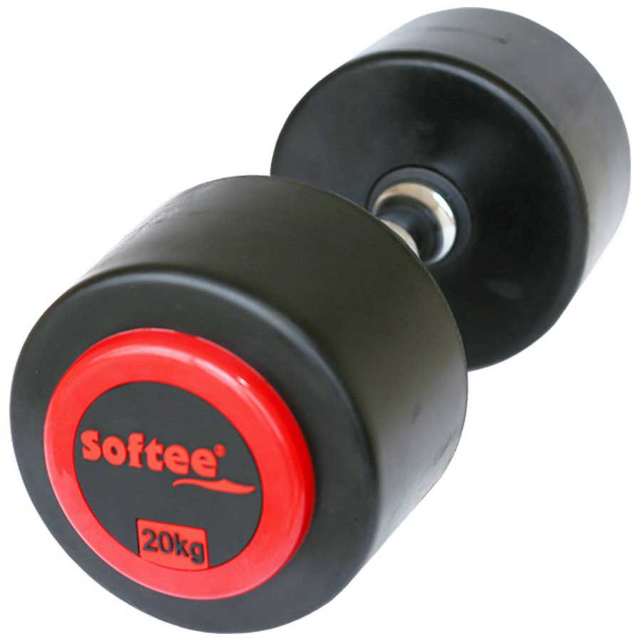 Softee Pro-sport 20kg Dumbbell Rot,Schwarz 20 kg von Softee