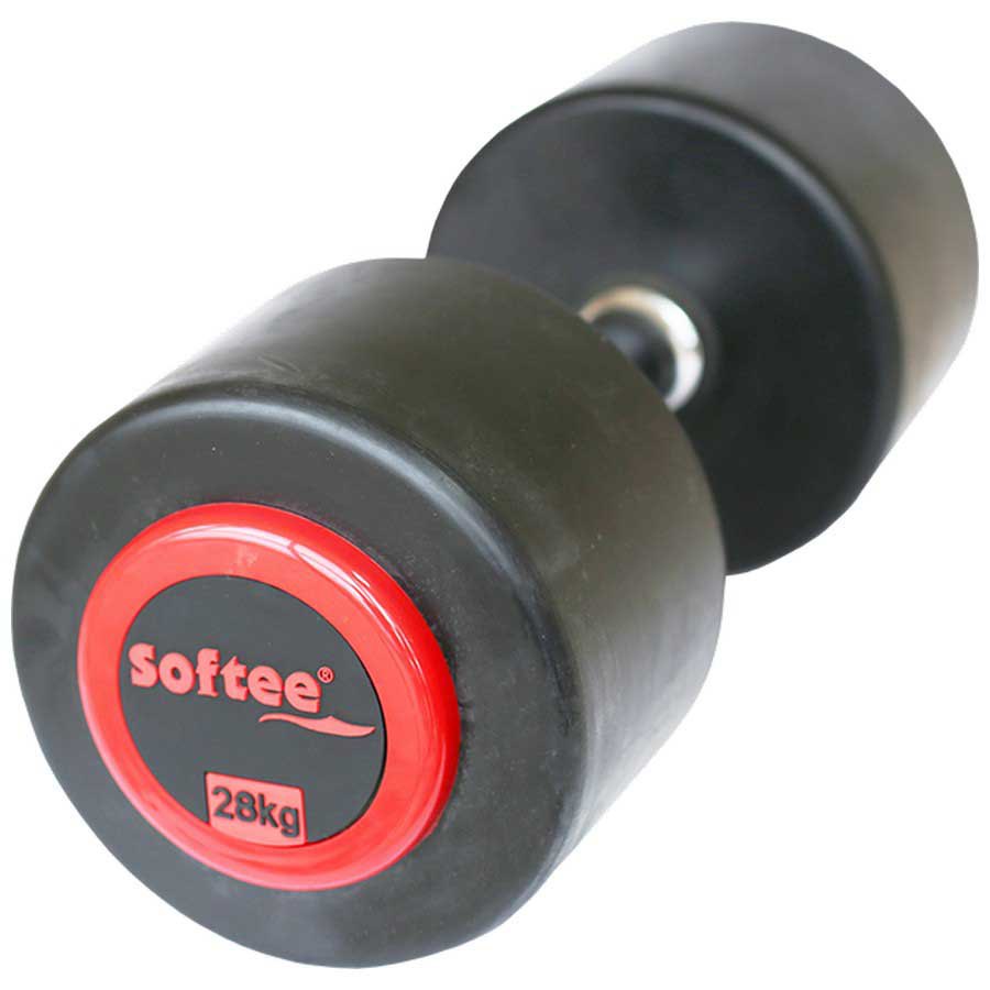 Softee Pro-sport 28kg Dumbbell Schwarz 28 kg von Softee