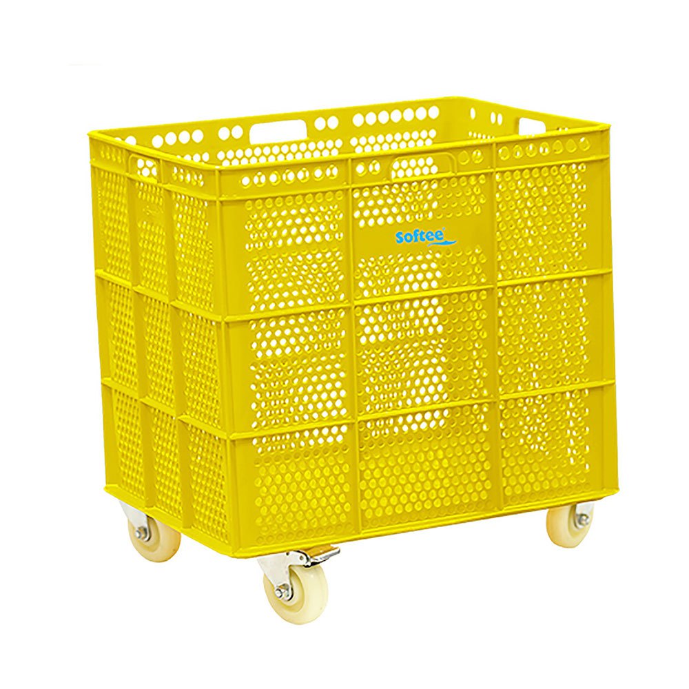 Softee Pu Basket With Wheels Gelb 47.5x53.5x62 cm von Softee