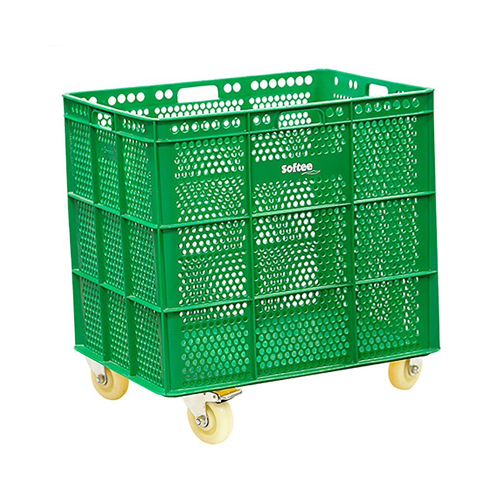 Softee Pu Basket With Wheels Grün 47.5x53.5x62 cm Softee Pu Basket With Wheels Grün 47.5x53.5x62 cm von Softee