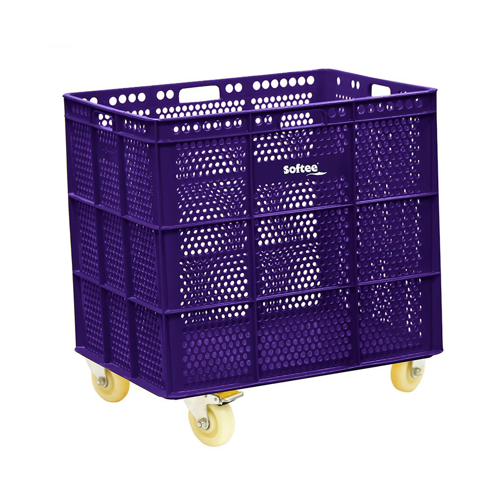 Softee Pu Basket With Wheels Lila 47.5x53.5x62 cm Softee Pu Basket With Wheels Lila 47.5x53.5x62 cm von Softee