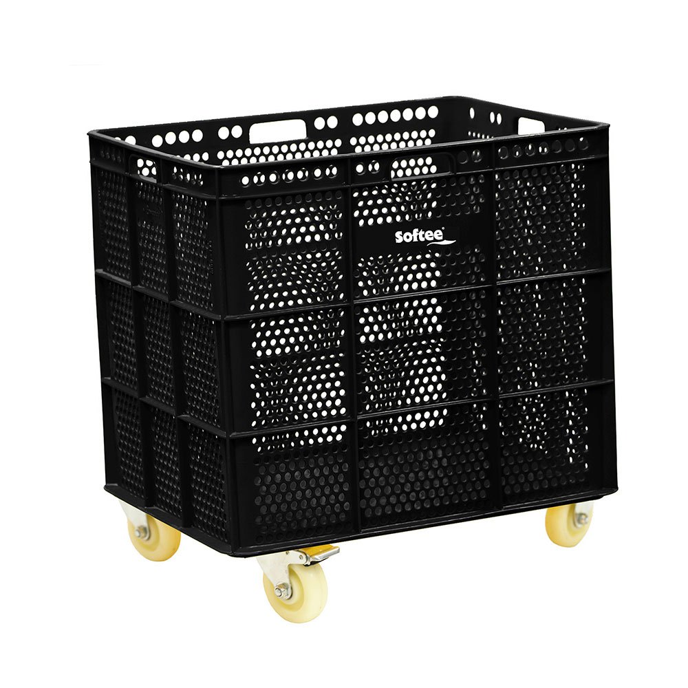 Softee Pu Basket With Wheels Schwarz 47.5x53.5x62 cm Softee Pu Basket With Wheels Schwarz 47.5x53.5x62 cm von Softee