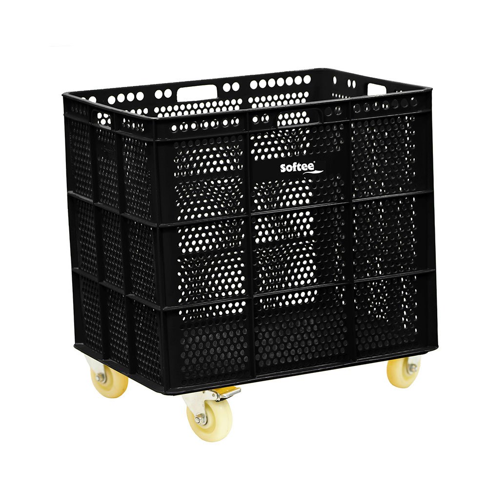 Softee Pu Basket With Wheels Schwarz 47.5x53.5x62 cm von Softee