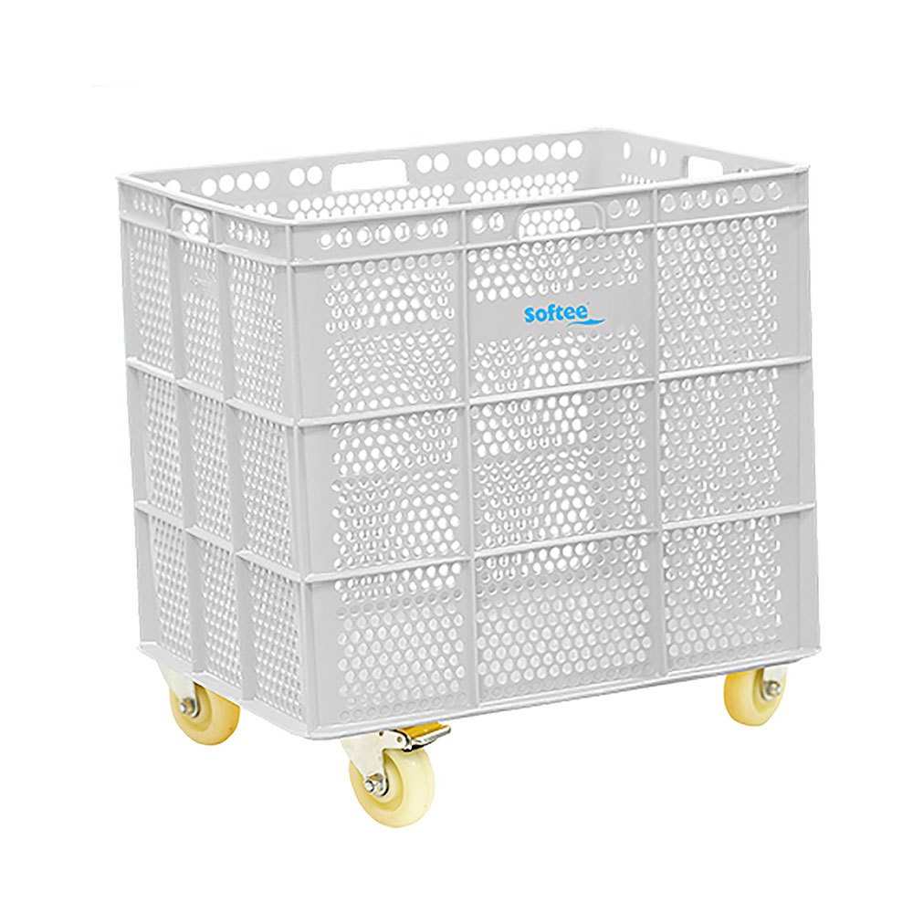 Softee Pu Basket With Wheels Weiß 47.5x53.5x62 cm Softee Pu Basket With Wheels Weiß 47.5x53.5x62 cm von Softee