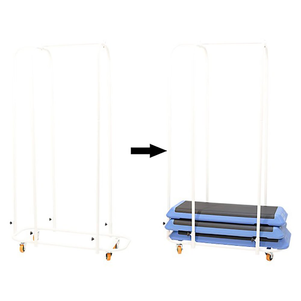 Softee Rack For Professional Step Base Silber 40 x 110 x 184 cm Softee Rack For Professional Step Base Silber 40 x 110 x 184 cm von Softee