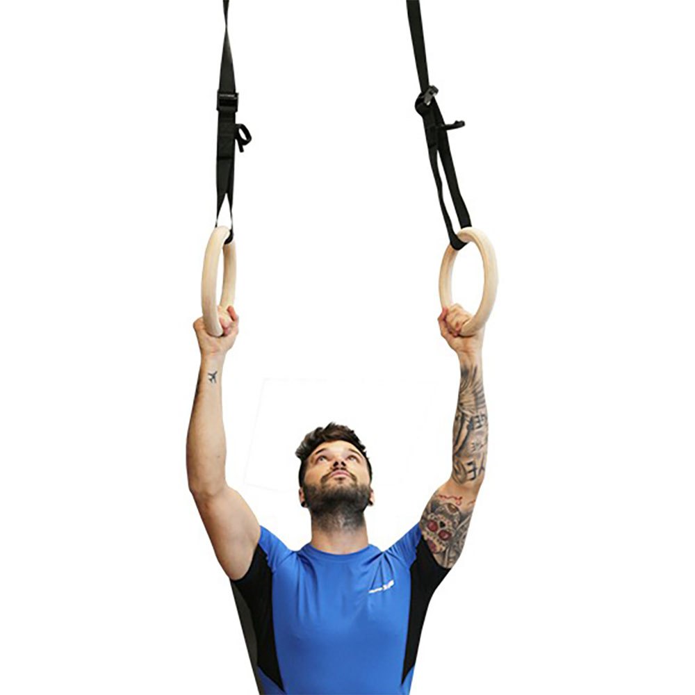 Softee Wooden Suspension Ring Abs Hoop Schwarz Softee Wooden Suspension Ring Abs Hoop Schwarz von Softee