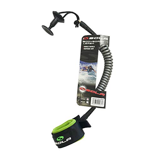 SOLA Sup Coil Leine, Silber, 4ft x 7mm SOLA Sup Coil Leine, Silber, 4ft x 7mm von Sola