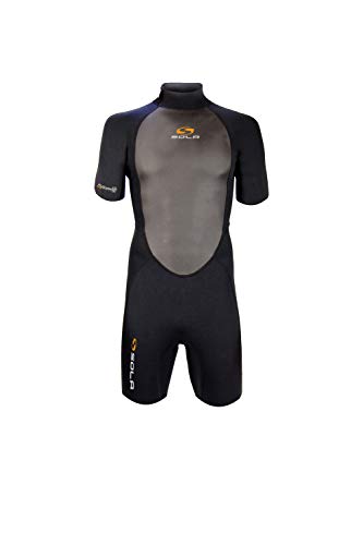 SOLA Herren Fusion Kurzer Neoprenanzug, Volcanic Black, M-L SOLA Herren Fusion Kurzer Neoprenanzug, Volcanic Black, M-L von Sola