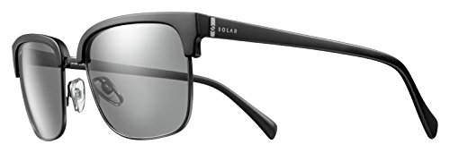 Solar Malcom Sonnenbrille, polarisiert Unisex Erwachsene, schwarz/Gun von Solar