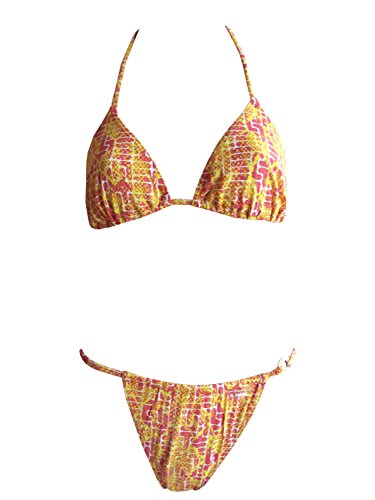 Solar Tan Thru Triangel-Bikini gelb, Gr. 38 von Solar