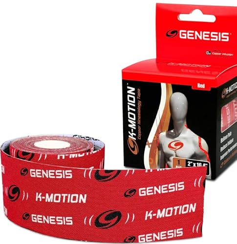 Genesis Bowling Tape – K-Motion Red Uncut Roll – 5,1 cm x 40,6 cm von Solaravita