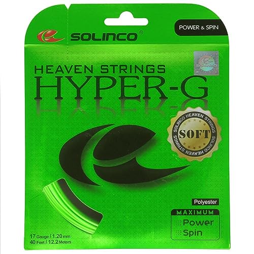 Solinco Hyper-G Soft Tennissaite, 17 Grün von Solinco