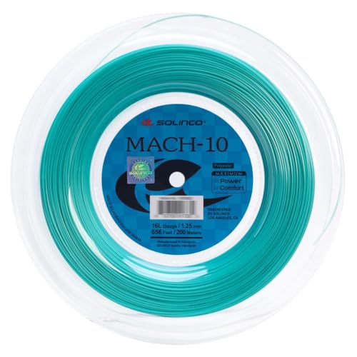Solinco Mach-10 - Rolle 200 m - 1,25 mm - blau Solinco Mach-10 - Rolle 200 m - 1,25 mm - blau von Solinco
