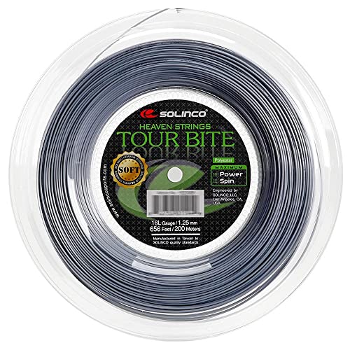 Solinco Saitenrolle Tour Bite Soft, Silber, 200 m, 0555220122000010 Solinco Saitenrolle Tour Bite Soft, Silber, 200 m, 0555220122000010 von Solinco