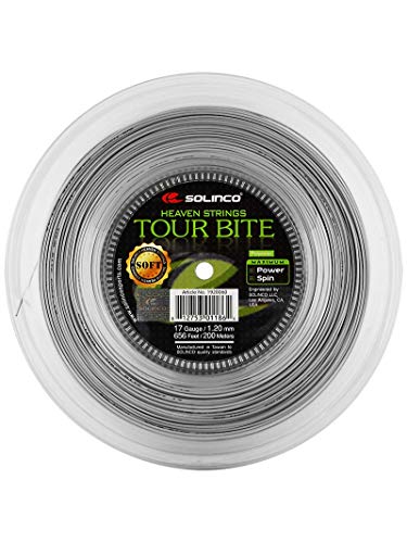 Solinco Saitenrolle Tour Bite Soft, Silber, 200 m Solinco Saitenrolle Tour Bite Soft, Silber, 200 m von Solinco