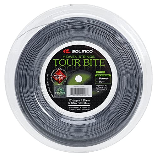 Solinco Tour Bite Diamant Rough Saite Spule Silber Silber 1.2 mm/200 m von Solinco