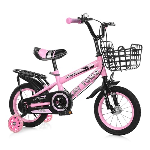 Solinder 12/14/16 Zoll Kinderfahrrad Jungen Mädchen Kleinkinderfahrrad Höhenverstellbares Kinderfahrrad mit abnehmbarem Korb für 2-7 Jahre von Solinder