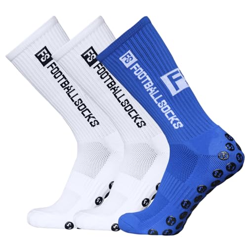 Solinder 3 Packungen Sportsocken, Sportstrümpfe, rutschfest, schnell trocknend, Fußball-Fußballsocken für Fußball, Basketball, Hockey, Laufen, Radfahren, Bergsteigen, Marathons von Solinder