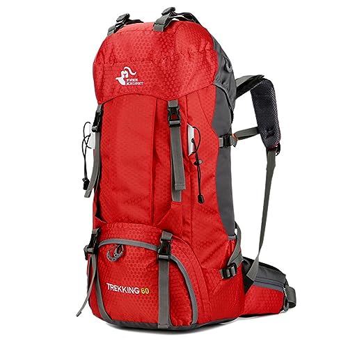 Solinder 60L Wanderrucksack Wasserabweisender Kletter-Camping-Rucksack Reise-Tagesrucksack mit Regenschutz von Solinder