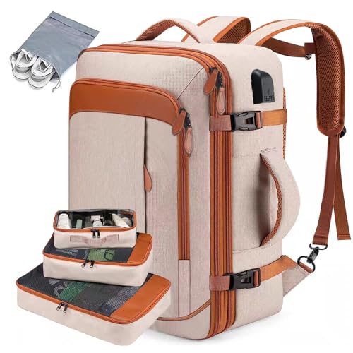 Solinder Handgepäckrucksack für Flugzeuge Handgepäck-Rucksack für Flugzeuge, Reiserucksack, Computer-Rucksäcke für Laptops für Frauen, Herren-Rucksack, Reisetaschen für Frauen, kleiner Koffer, viertei von Solinder