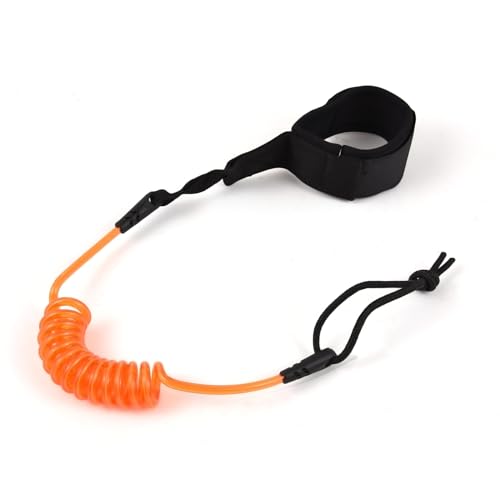 Solinder Knöchelleine 1,2 m/4ft Surfbrett Leine Coiled Sup Leine Bein Seil Elastische Sicherheit Outdoor SUP Strap von Solinder