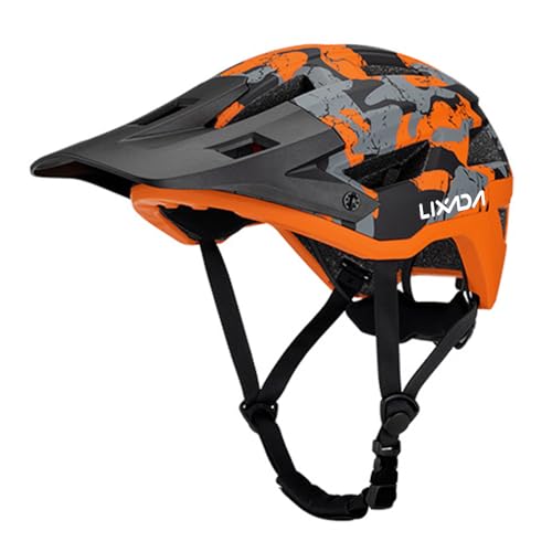 Solinder Mountainbike-Helme für Herren MIPS Fahrradhelm für Damen und Herren, Mountainbikehelm, Rennradhelm, 55–61 cm, verstellbares Zifferblatt, abnehmbares Visier, Belüftung, 14 Belüftungsöffnungen, von Solinder