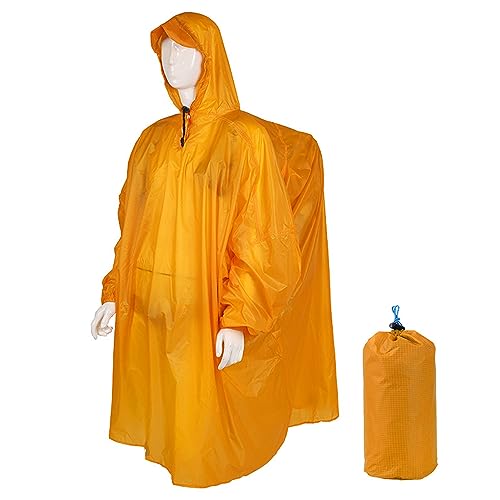 Solinder Outdoor Leichte wasserdichte Wasserabweisende Klettertasche Rucksack Regenmantel Poncho Regenschutz für Camping Wandern Reisen von Solinder