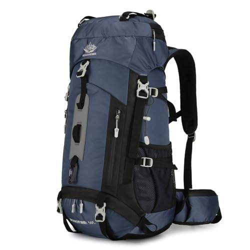 Solinder Wasserdichter Rucksack-Bergsteigerrucksack, 60 l, Wanderrucksack, großes Fassungsvermögen, Camping-Rucksack von Solinder