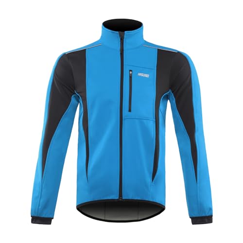 Solinder Winter Warm UP Fahrradjacke, atmungsaktive Fahrrad-Oberbekleidung, Winddichte, wasserdichte Fahrradjacke von Solinder