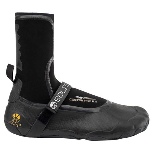 Solite Custom Pro 2.0 5mm Neoprenstiefel - Black Gum - Schnell Dry - Unisex Footwear Size - 8 von Solite