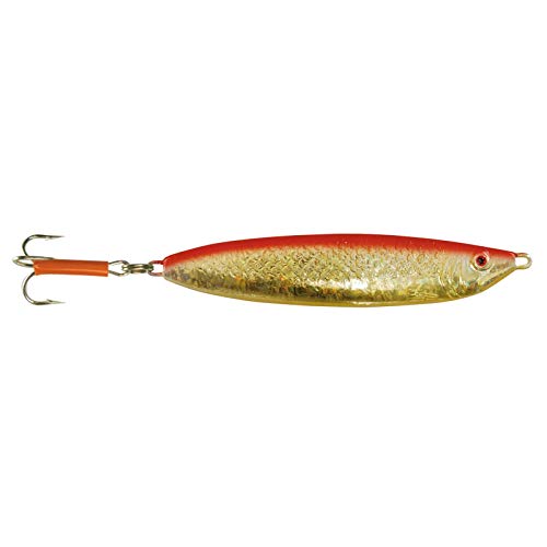 Solvkroken Stingsilda Holo Pilker goldfarben/rot, Köder für Dorsch, Heilbutt & Seelachs, Meeresköder für Norwegen, Island, Dänemark, Gewicht / Länge / Hakengröße:400g - 17.0cm - Gr. 7/0 Solvkroken Stingsilda Holo Pilker goldfarben/rot, Köder für Dorsch, Heilbutt & Seelachs, Meeresköder für Norwegen, Island, Dänemark, Gewicht / Länge / Hakengröße:400g - 17.0cm - Gr. 7/0 von Solvkroken