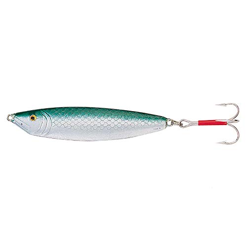 Solvkroken Stingsilda Pilker silberfarben-grün, Köder für Dorsch, Heilbutt & Seelachs, Meeresköder für Norwegen, Island, Dänemark, Gewicht/Länge/Hakengröße:125g - 11.5cm - Gr. 4/0 Solvkroken Stingsilda Pilker silberfarben-grün, Köder für Dorsch, Heilbutt & Seelachs, Meeresköder für Norwegen, Island, Dänemark, Gewicht/Länge/Hakengröße:125g - 11.5cm - Gr. 4/0 von Solvkroken