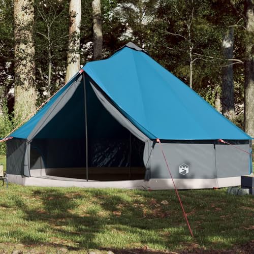 Tipi-Familienzelt 12 Personen Blau Wasserdicht, Somanki Caming Zelt, Camping Tents, Camping-Zelt - 94592 von Somanki