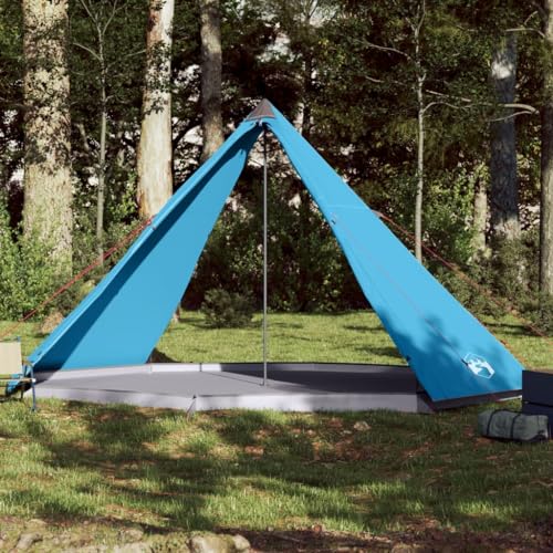 Tipi-Familienzelt 8 Personen Blau Wasserdicht, Somanki Caming Zelt, Camping Tents, Camping-Zelt - 94583 von Somanki