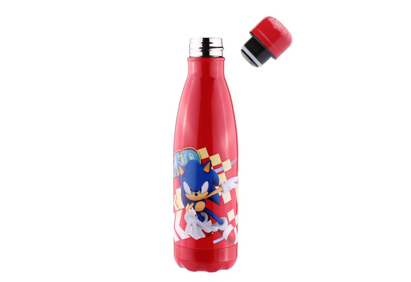 Sonic SEGA Trinkflasche Sonic Wasserflasche / Water Bottle Blue / Water Bottle Rot von Sonic  SEGA